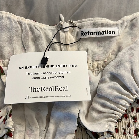 Reformation Genie Midi Dress Marion Rose Size 8 - Picture 8 of 15